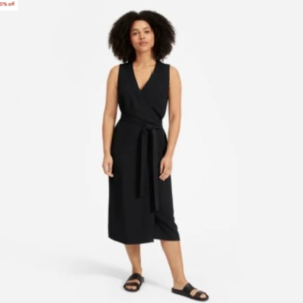 The Japanese GoWeave Sleeveless Wrap Dress